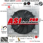 Asi 4 Rows Aluminum Radiator Shroud Fan For 2005-11 Dodge Ram Dakota St Sxt Slt. Fixed Price $359.00.