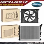 Radiator & Cooling Fan Assembly Kit For Hyundai Sonata Kia Optima 2011-2013 2.4L. Fixed Price $222.99.
