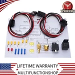 Dual Electric Cooling Fan Wiring Relay Kit 175/185 Thermostat 12V 40 Amp. Fixed Price $24.90.