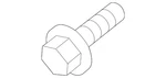 Genuine Nissan A/c Compressor Bolt 11916-ZN50A. Fixed Price $11.75.