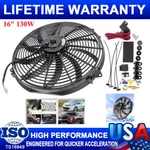 16" Inch 130W Performance 12 Volt Electric Auto-motive Radiator Cooling Fan Kits. Fixed Price $62.99.