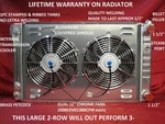 1967-1979 Chevrolet Gmc C-10 Pickup Ls Motor Swap Radiator Shroud & 12" Fans. Fixed Price $349.00.
