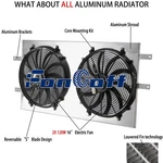 Aluminum Radiator Shroud+fan For 1994-2002 Dodge Ram 2500 3500 5.9L Fongoff. Fixed Price $119.00.
