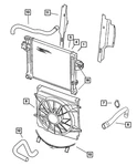 Genuine Mopar Fan Shroud 52079879AB. Fixed Price $17.60.