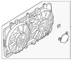 Genuine Nissan Fan Assembly 21481-6GP1A. Fixed Price $794.58.