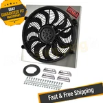 Derale 16818 High Output Single 17'' Electric Rad Fan/aluminum Shroud Kit. Fixed Price $363.75.