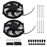 2X 10" 12V Electric Slim Radiator Fans Push Pull Mount Set Universal Dual. Fixed Price $32.29.