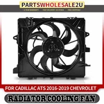 Radiator Fan Assembly With Brushless Motor For Chevy Camaro 16-20 Cadillac Ats. Fixed Price $254.99.