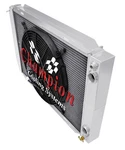 Rn 3 Row Dual Pass RADIATOR,16" FAN,1.5,1.5 For 1980-1986 Mercury Capri Ls. Fixed Price $528.16.