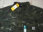 Carhartt Rugged Flex Relax Camo S/s Canvas Work Shirt, Nwt - Men's 105400. Fixed Price $34.99.