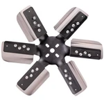 Derale 15" Heavy Duty Stainless Steel Standard Rotation Flex Fan, Black Hub. Fixed Price $96.00.