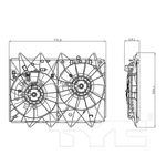 Radiator & Condenser Cooling Fan For 07-15 Mazda CX-9 MA3115155 CA26-15-025. Fixed Price $246.00.