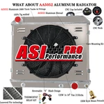Asi Row Aluminum Radiator+shroud+fan For 1963-1966 Chevy C10 C20 C30 Pickup. Fixed Price $209.00.