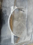 1969-1972 Corvette 350 Fan Shroud Repair Piece 3956109 & Mount Bracket Auto. Fixed Price $38.00.