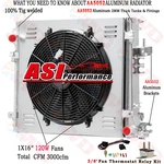 Asi 4 Row Aluminum Radiator Shroud Fan For Jeep Wrangler 2.0L 3.0L 3.6L 18-2023. Fixed Price $309.00.