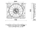 Fan, Engine Cooling Mahle Cff 646 000P. Fixed Price $790.55.