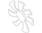 Genuine Mazda Fan Blade GY01-15-140. Fixed Price $51.33.