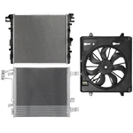 Radiator Condenser Cooling Fan Kit For 2007 2008 2009 2010 2011 Jeep Wrangler. Fixed Price $180.29.