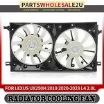 Dual Radiator Fan Assy W/brushless Motor For Lexus UX250H 2019 2020-2023 L4 2.0L. Fixed Price $299.99.