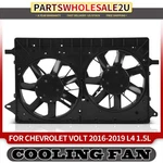 Dual Radiator &condenser Fan Assy W/ Brushless Motor For Chevrolet Volt 16-19. Fixed Price $302.99.