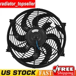 12V 14" 90W Universal Electric Radiator Cooling Slim Fan Push Pull Mount Kit Asi. Fixed Price $29.99.