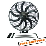 Derale 16114 14" High Output Curved Blade IP68 Electric Puller Fan. Fixed Price $211.67.