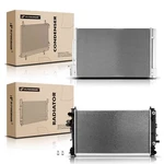 Aluminum Radiator & Condenser Kit Malibu 16-18 Lacrosse 17-19 1.5L 3.6L Auto. Fixed Price $298.99.