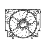 Radiator Cooling Fan Assembly For 2008-2010 Bmw 535I, Module, 17427603658,. Fixed Price $1059.95.