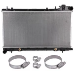Radiator With Universal Oil Hose Clamps Kit 2003-2008 Subaru Forester 2.5L. Fixed Price $60.98.