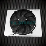 23" W Aluminum Radiator Shroud & 16" Fan For 1967 1968 1969 Chevy Camaro KKS370. Fixed Price $129.00.