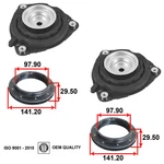 Strut Mount Set Front For Infiniti QX60 2014-2020 JX35 2013 + Bearing Oe Quality. Fixed Price $79.90.