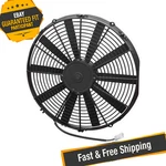 Spal 30101516 16" Medium Profile Puller Fan With Straight Blades, 12V. Fixed Price $124.35.