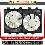 New Dual Radiator Cooling Fan With Shroud & Controller Assembly For Mazda CX-9. Fixed Price $320.99.