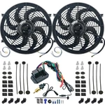 Dual 14-15 Inch Electric Fan Digital Adjustable 3/8 Thermostat Switch Wiring Kit. Fixed Price $159.95.