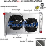 3-ROW Radiator W/shroud Fan Fit 78-1987 Chevy Monte Carlo Olds Cutlass G-body. Fixed Price $199.00.