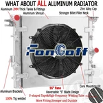 Aluminum Radiator+shroud+fan For 2007-2017 Jeep Wrangler Jk 3.6L/3.8L V6 Fongoff. Fixed Price $199.00.
