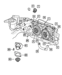 Genuine Mopar Radiator Cooling Fan Module 5174694AA. Fixed Price $9.88.