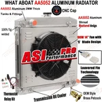 Asi Row Radiator+shroud Fan Fit 68-1973 Mercedes-benz 280SEL 300SEL 3.5L. Fixed Price $199.00.