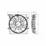 Tyc 623110 Dual Radiator And Condenser Fan Assembly For 14-15 Optima Sonata. Fixed Price $134.65.