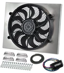 Derale 66821 High Output Single 17" Electric Rad Fan/alum Shroud Kit. Fixed Price $716.61.
