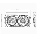 Sherman 768-421 Radiator Cooling Fan Assembly For 2006-2011 Chevy Impala. Fixed Price $106.25.