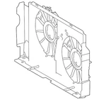 Genuine Toyota Engine Cooling Fan Shroud 16711-0V211. Fixed Price $170.57.