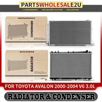 2PCS Radiator & Ac Condenser Cooling Kit For Toyota Avalon 00-04 3.0L Automatic. Fixed Price $175.99.