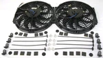 Dual 12" Street Rod Radiator Electric Cooling Fans + Install Kits Gm Ford Chevy. Fixed Price $54.89.