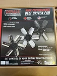 Derale 17015 15" Heavy Duty Stainless Steel Standard Rotation Flex Fan Black Hub. Fixed Price $75.00.