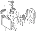 Genuine Mercedes-benz Fan Shroud 210-505-21-55. Fixed Price $61.75.