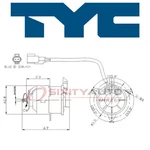 Tyc Left Engine Cooling Fan Motor For 1992-1999 Toyota Camry 2.2L L4 Belts Ej. Fixed Price $60.07.