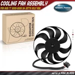 Radiator Cooling Fan Assembly For Audi 2003-2006 Volkswagen Jetta Golf R32. Fixed Price $58.99.