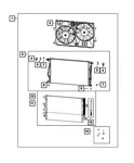 Genuine Mopar Radiator Cooling Fan Module 52014621AH. Fixed Price $738.04.