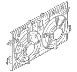 Genuine Nissan Engine Cooling Fan Assembly 21481-7LF0A. Fixed Price $318.48.